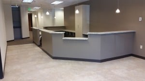 our new front office still empty