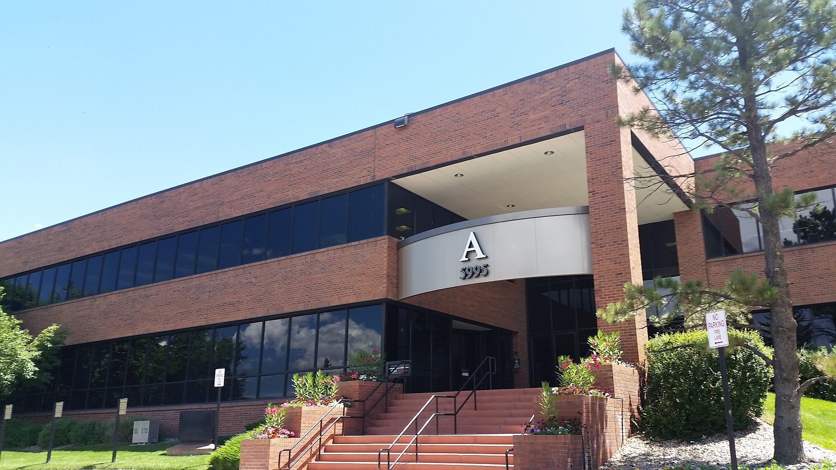 front of building