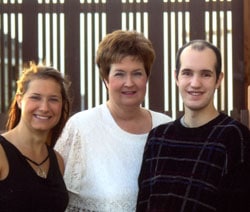 Patricia After Weight Loss Picture with children