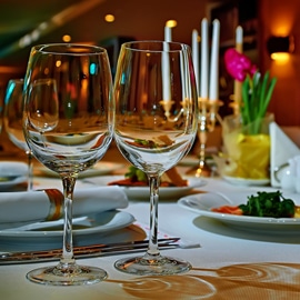 fancy dining setting