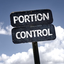 portion control sign