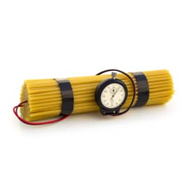 spaghetti with fuse attached
