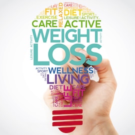 graphic of weight loss wellness living well