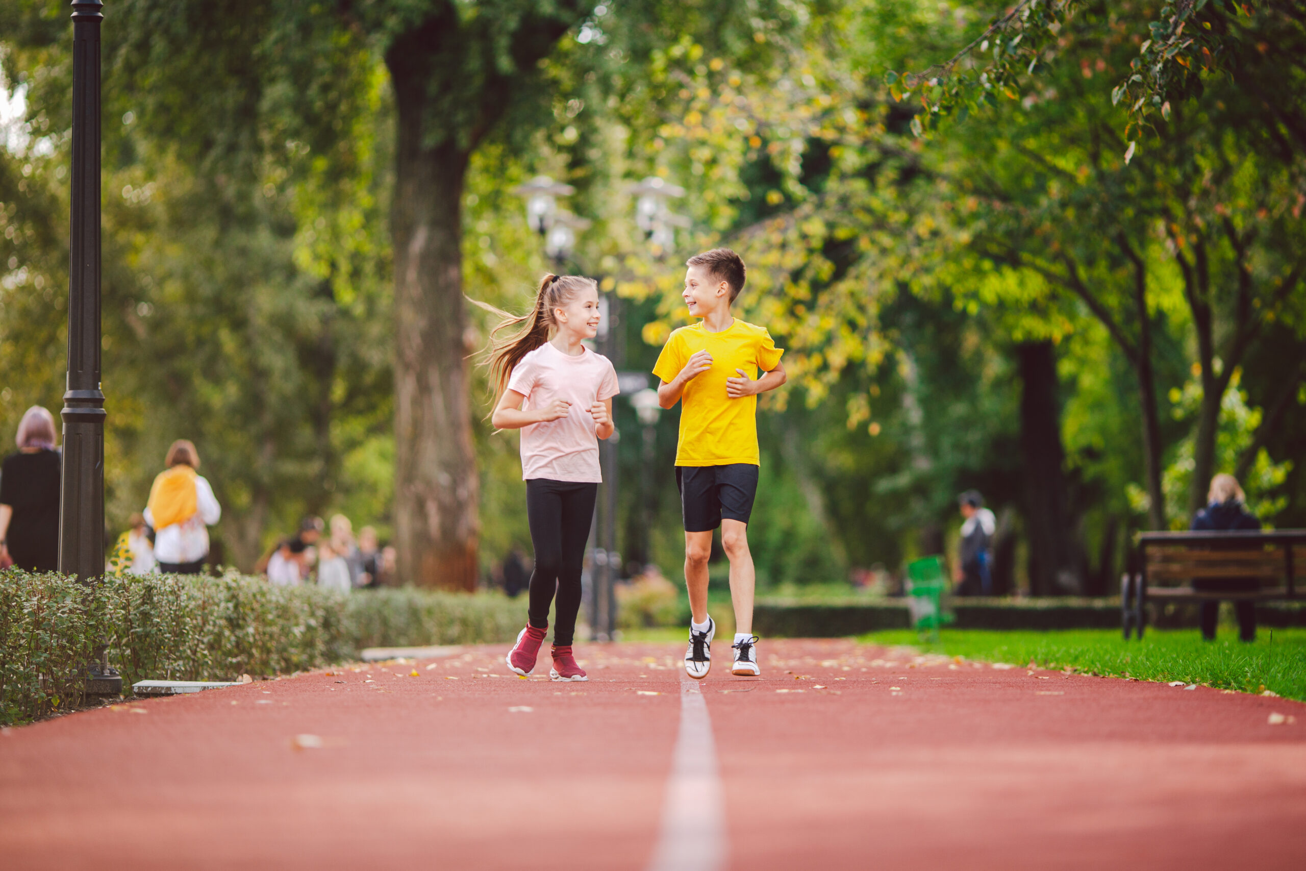 kids exercising