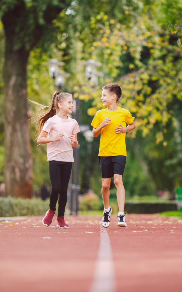 kids exercising