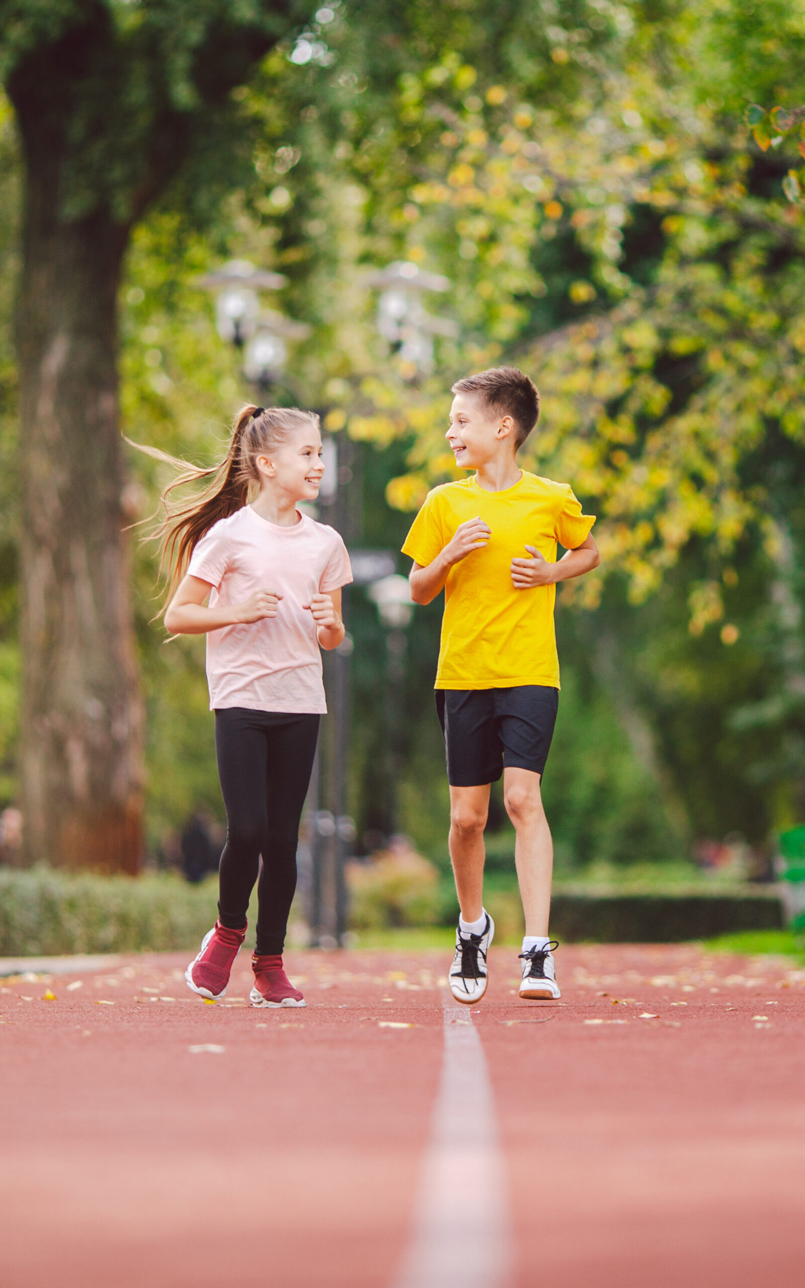 kids exercising