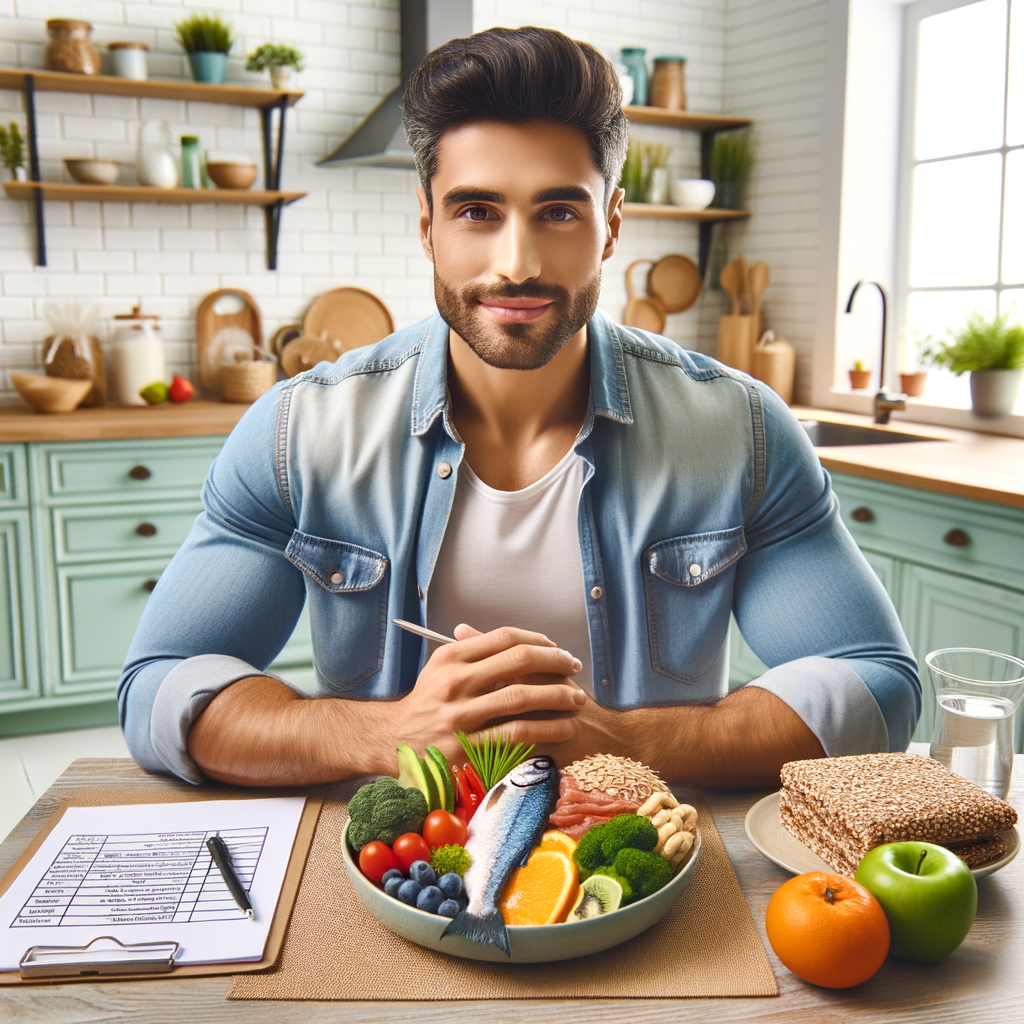 Create an image of a healthy female person eating healthy foods intended for a blog article about benefits of a customized food plan from a dietitian