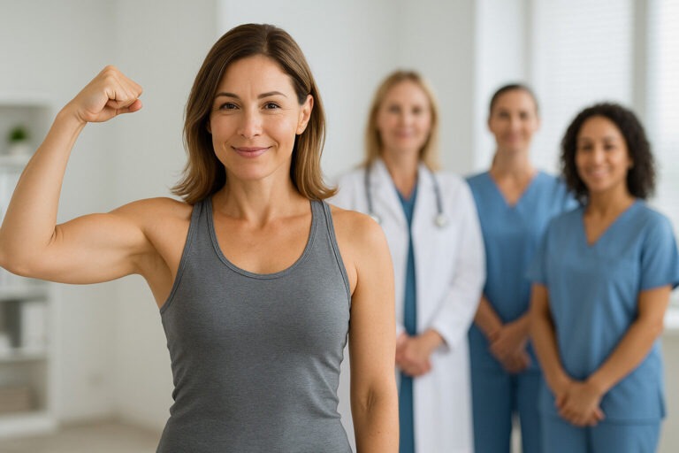 proud woman after weight loss