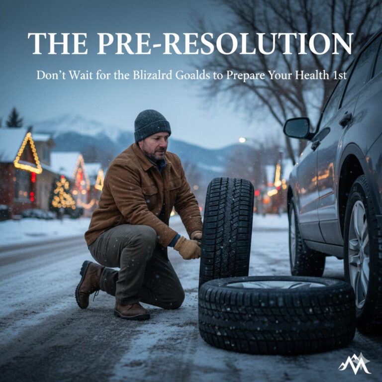 person changing snow tires in Denver Colorado